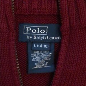 Polo by Ralph Lauren Shirts & Tops - Polo by Ralph Lauren Quarter Zip Youth Sweater Polo by Ralph Lauren Shirts & Tops - Polo by Ralph Lauren Quarter Zip Youth Sweater